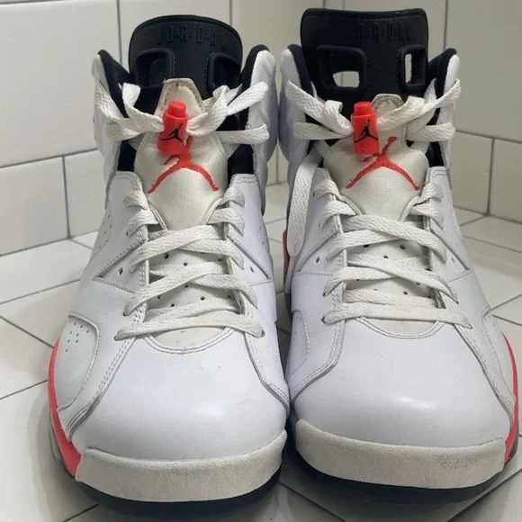 Nike Air Jordan 6 Retro White Infrared - Men's Size 10.5 - Picture 3 of 7